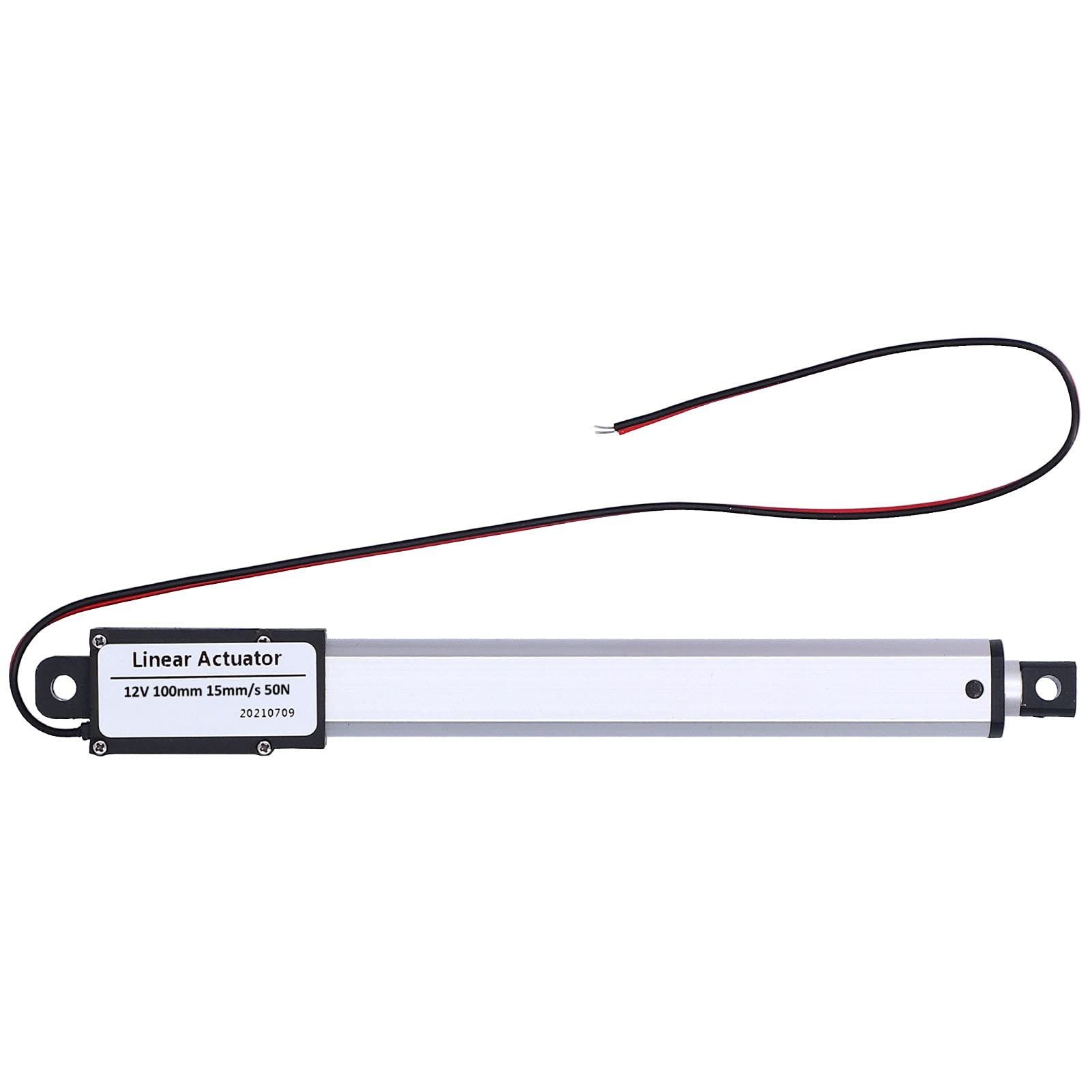 Elektrische Lineaire Actuator, 4 slag 12V DC Mini Bewegingsactuator 12V Ingangsspanning Lage Geluidssterkte Kortsluiting Elektrische Micro Lineaire Actuator (Slag 100mm-8mm/s-70N