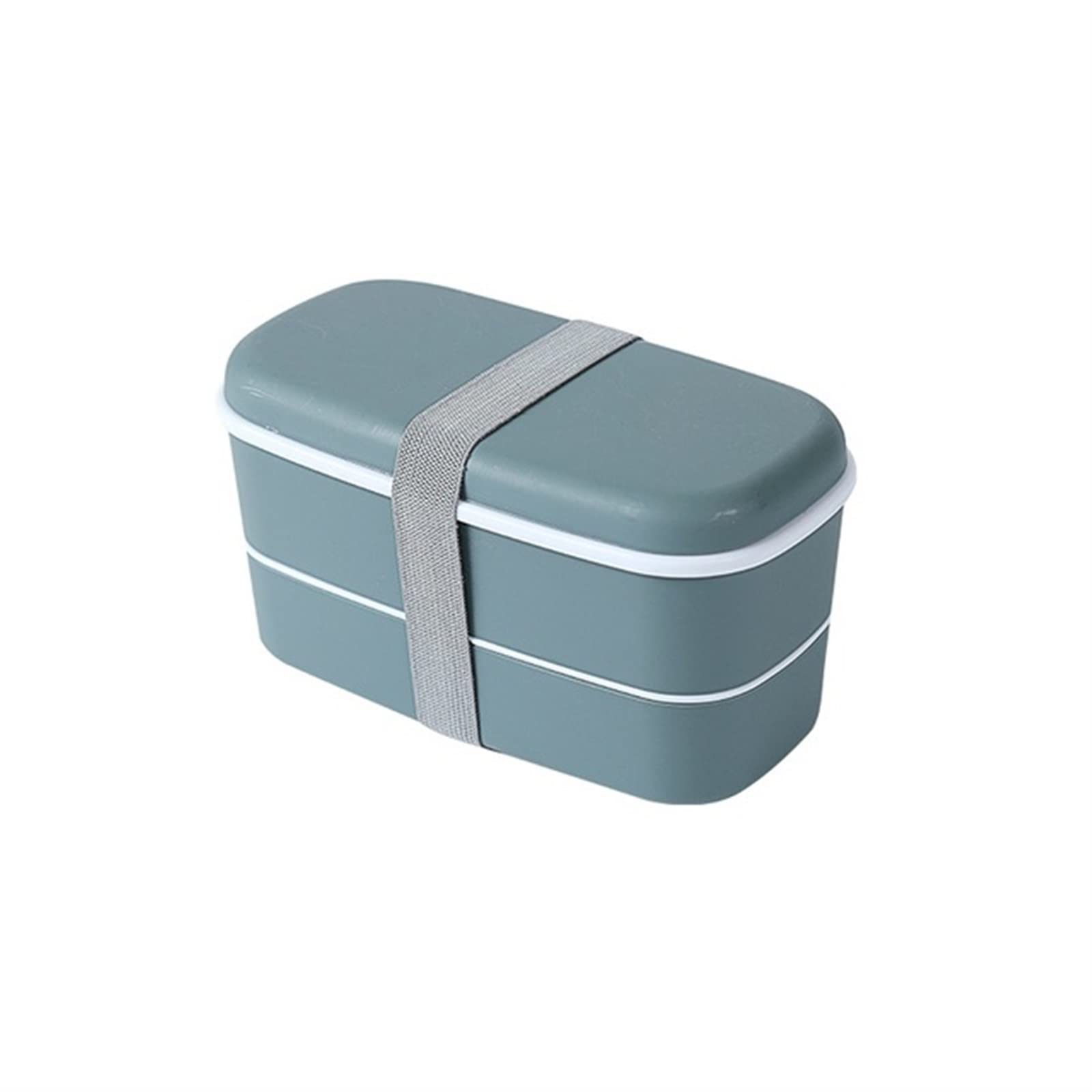 MRKU lunch box Container Double-Layer Bento Sealed Leak-Proof Food Storage Container Microwavable Portable Picnic School Office