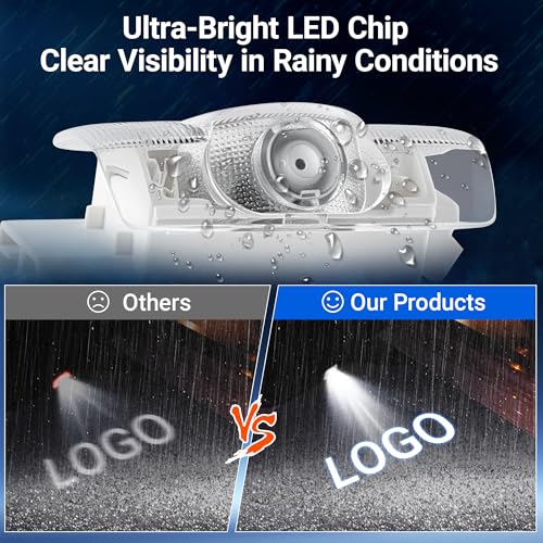 4Pcs Luces de Proyector Logo para Puerta de Auto LED miniatura 5