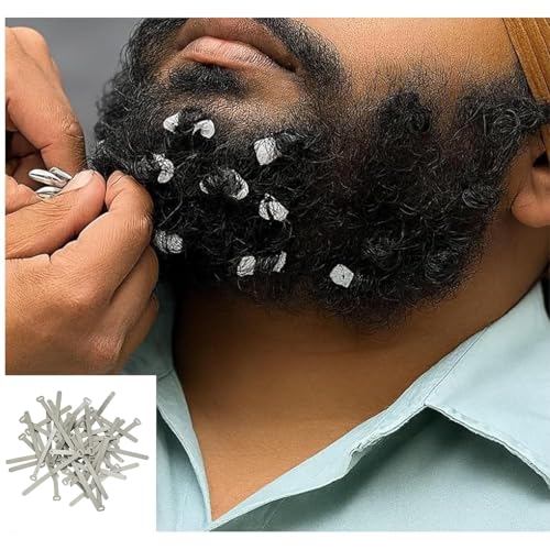 Image of 240pc Curling Pins for Sikh Men | Flexible Grooming & Shaping Tool | Metal Styling Clips for Beard Curling, Setting & Daily Care