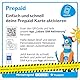 LEBARA Prepaid SIM-Karte mit Hello! 13 Prepaid Tarif ohne Vertrag | Allnet Flat Telefonie & SMS, 13 GB Datenvolumen inkl. 5G und 100 Frei-Min. ins Ausland