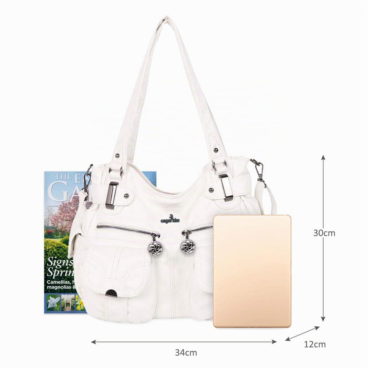 NICOLE & DORIS Borsa a Tracolla Spalla Grande PU Pelle Donna Borsa Messenger da Lavoro Retro Borsa a Mano Progettista Borse Tote Manico Superiore