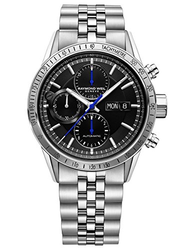 Raymond Weil Men's 7731-ST-20021 Freelancer Analog Display Swiss Automatic Silver Watch