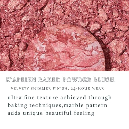 Image of Single Baked Blush Shimmer Powder for Cheeks Radiant Pink Blushes Makeup-01 | Glowy Illuminating Blush Makeup Blendable Shimmer Finish Blusher, Lightweight Natural Glow for Women Everyday Looks