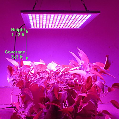 LED Grow Light for Indoor Plants Growing Lamp 289 LEDs 150W Red Blue Spectrum Full Aluminum Dimmable Plant Lights Bulb Panel for Hydroponics Greenhouse Germination Seedling Veg and Flower by Venoya - Thumbnail 2