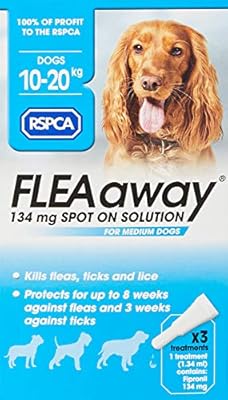 RSPCA FleaAway Spot On Solution for Medium Dogs, 134 mg