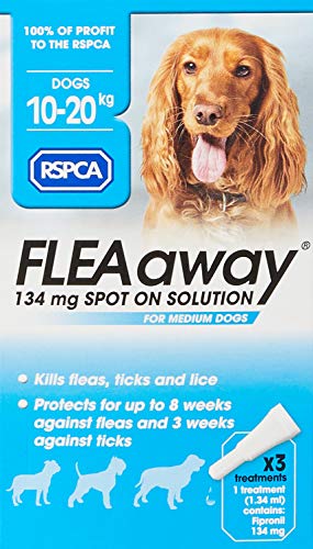 RSPCA FleaAway Spot On Solution for Medium Dogs 134 mg