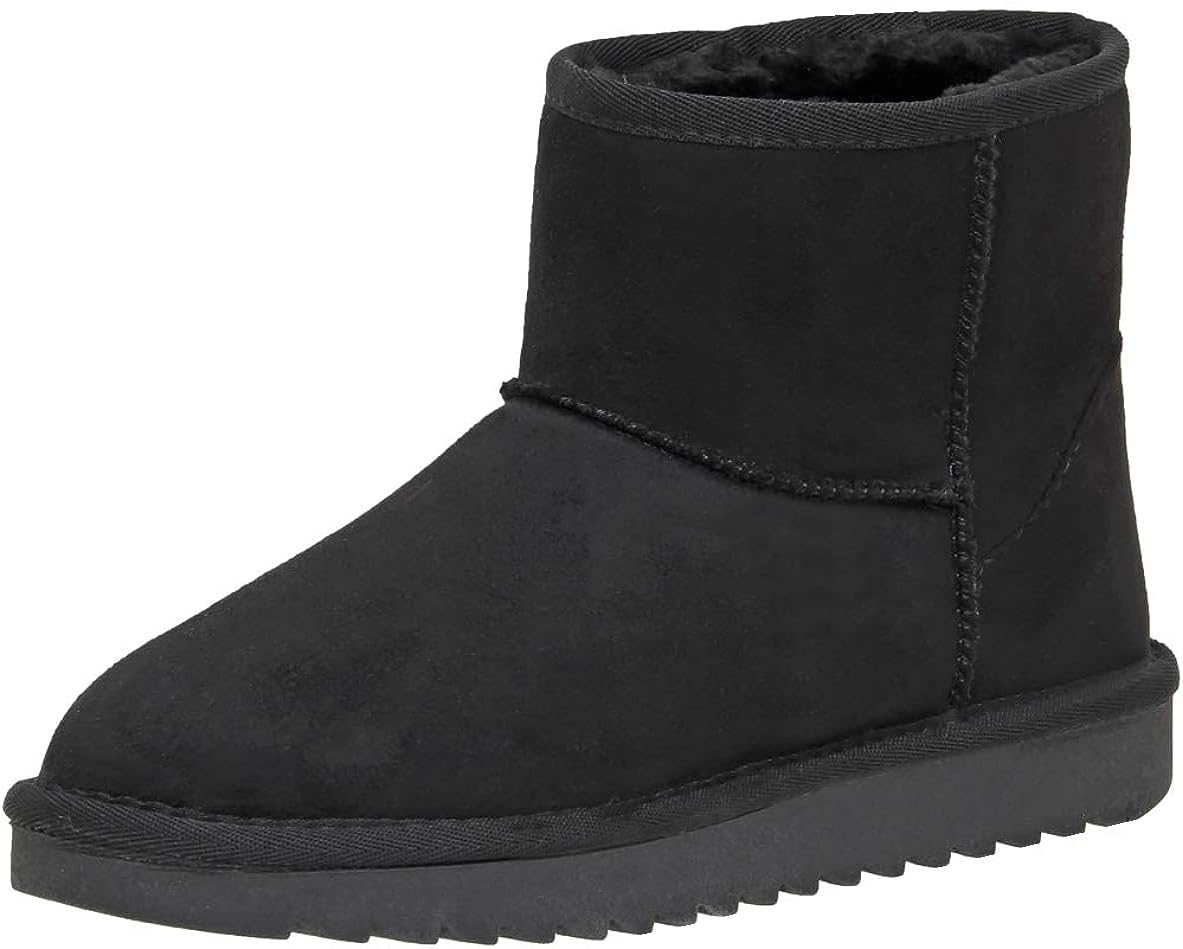 TruFox Womens Winter Boots Classic Faux Fur Lined Slip On Ankle Boots