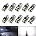 10pcs Lampadine T10 W5W LED 12V 3SMD 3030 Chip 6000K Bianca Luci Interne Auto 194 501 168 LED per Luce Posizione laterale Cupola Luce mappa Luce di cortesia Luce bagagliaio Luci targa