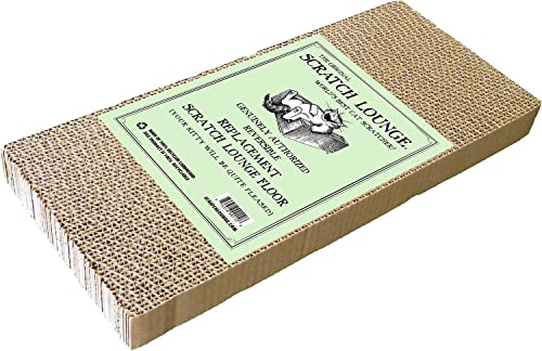 Scratch Lounge Floor Refill - for XL 13x22 Cat Scratcher - Floor Replacement Scratch Pad - Heavy Duty Durable Lasts 10x Longer Than Conventional Scratchers