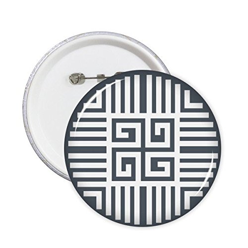 Art Abstrait Culture Rond Symbole Broches comme Cadeau Original de 5 Pcs