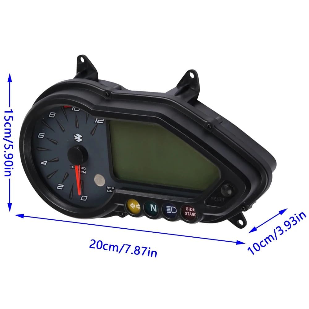 Miernika Motocykla instrumenty Prędkościomierz motocyklowy cyfrowy obrotomierz LCD Instrument pasuje do BAJAJ180 Pulsar 220S Pulsar125 135 150 160 180 220NS 2015-2018
