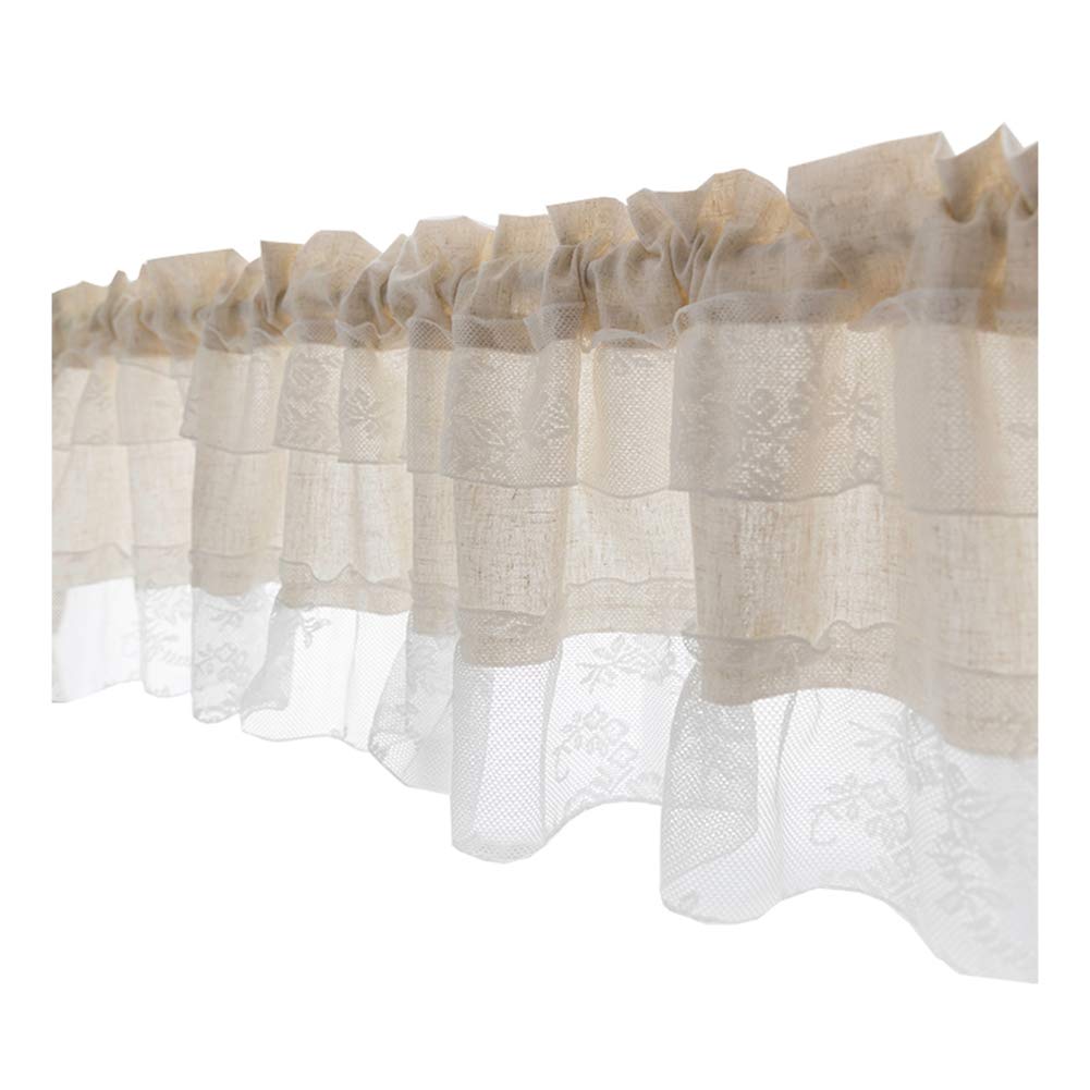 Cortinas cortas contra el polvo para cubrir armarios y ventanas de cocina con estilo