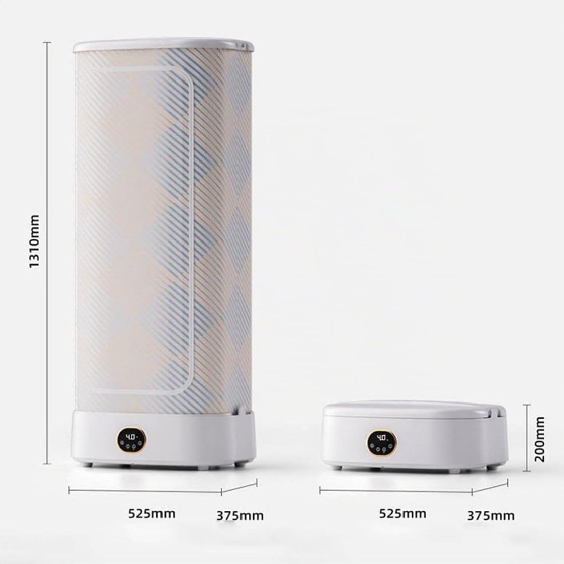 Secadora de vapor portátil de 1000 W, plancha automática, secadora de ropa eléctrica, circulación de aire caliente de 360°, temporizador inteligente de 240 minutos, cuidado automático