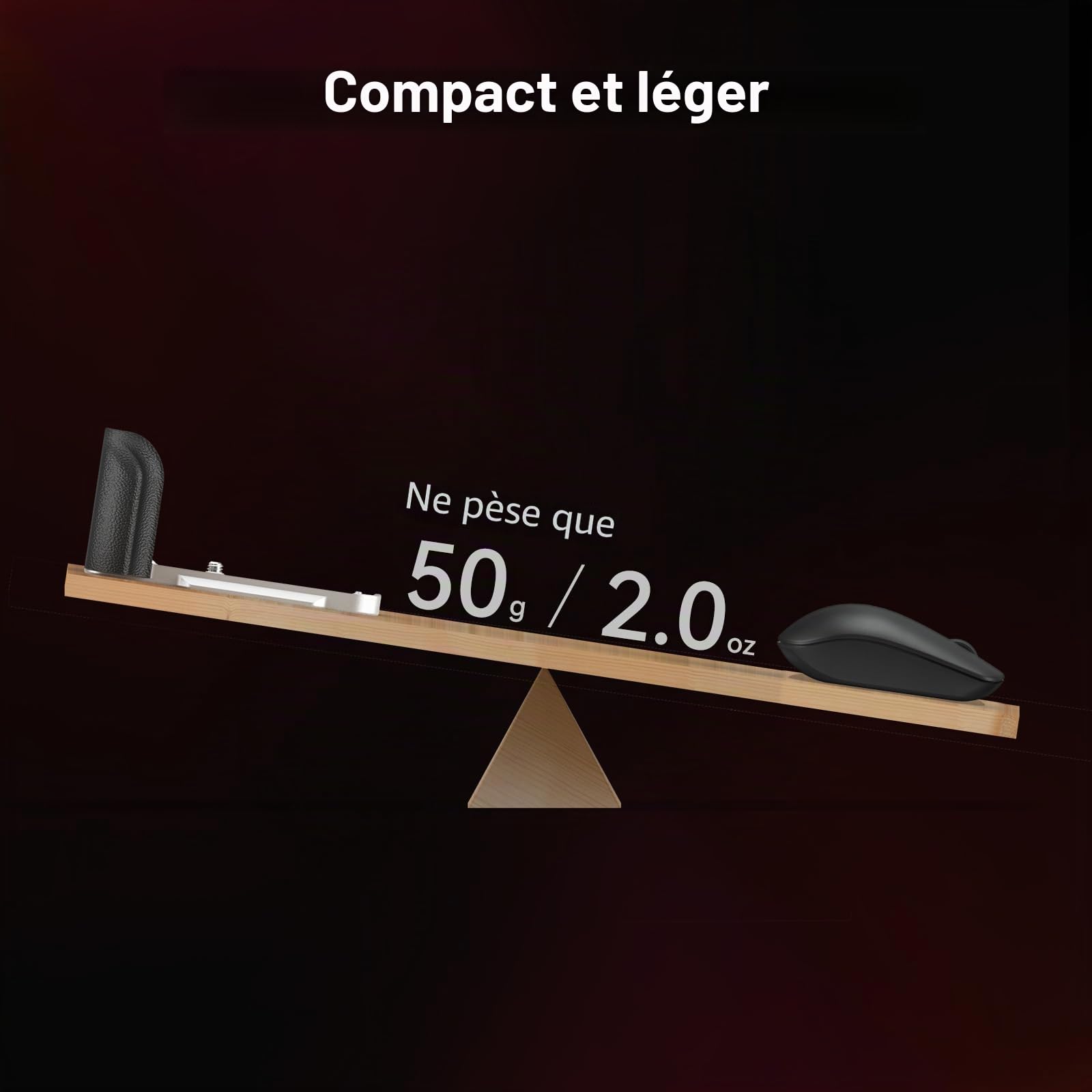 SMALLRIG Poignée en L pour FUJIFILM X-T30 III/X-T30 II/X-T30, avec Plaque de Dégagement Rapide Intégrée pour Arca-Swiss, Pas de Vis 1/4"-20, Poignée Ergonomique, Bouton de Déclenchement, Argent