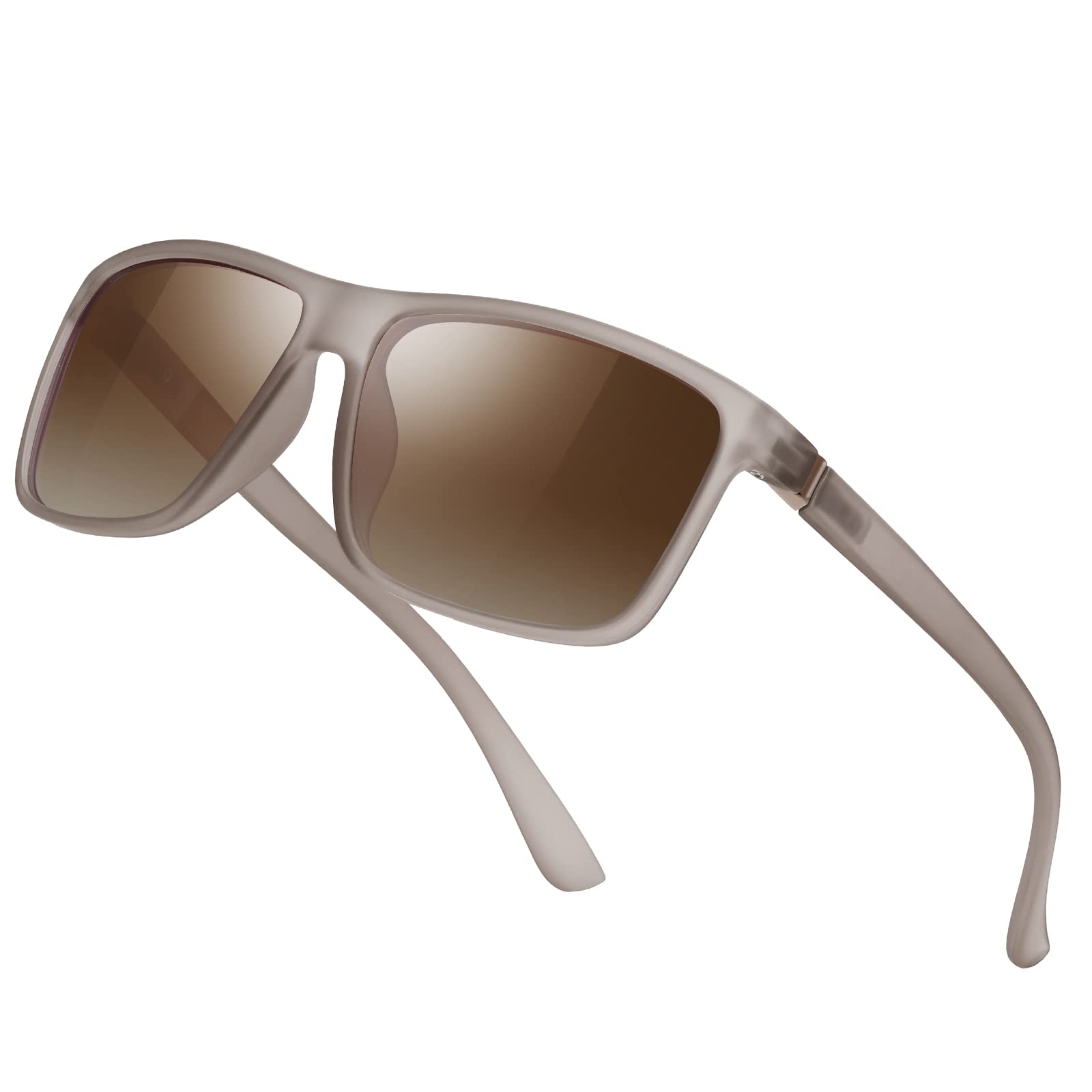 suoso Polarisiert Sonnenbrille Herren Damen Unisex Schwarz Retro Ultraleicht Rahmen UV400 Shutz Sonnenbrillen Polarisierte Klassische Brille für Fahren Geschäftsreise Reise