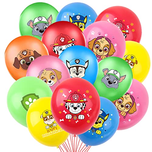 Patrulla Canina Globos 40 Piezas,Paw Dog Patrol Globo Látex,Patrulla Canina Decoración Cumpleaños Globos,Paw Dog Patrol Globo Colorido,Globos Decoraciones para Niños,Decoraciones para Fiestas Cover