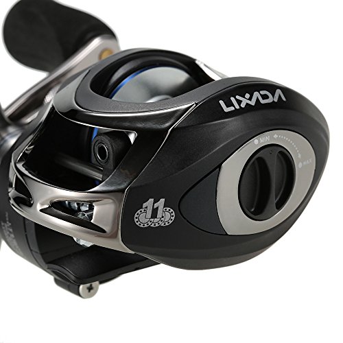 Festnight LMA200 10 + 1BB rolamentos mão direita isca Casting pesca carretilha alta velocidade 6.3:1