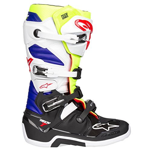 Image of Alpinestars Men's Tech 7 Enduro Drystar Waterproof Motocross Boots, Enhanced Comfort, CE-Certified