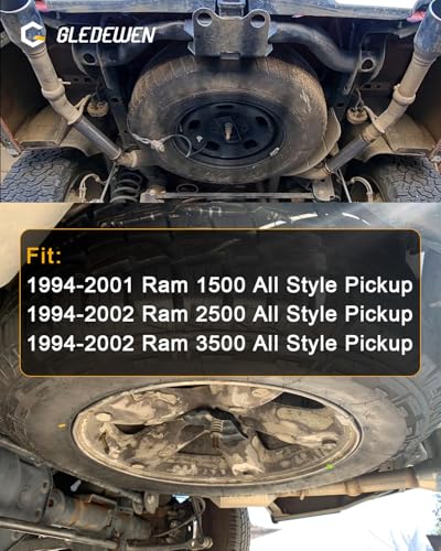 Image of Spare Tire Hoist, 924-541, Spare Tire Winch Carrier, Compatible with 1994-2002 Dodge Ram 1500 2500 3500, Spare Tyre Holder with Offset Cable, Spare Wheel Towing Winch, Spare Tire Lift, 52058707