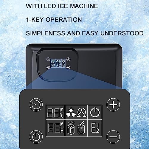 Máquina para hacer hielo con dispensador, tamaño ajustable miniatura 3