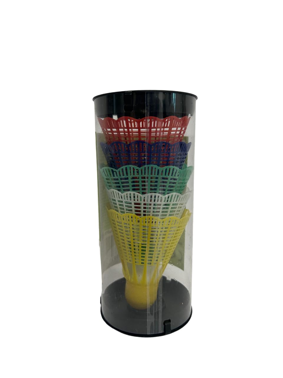 Volani da Badminton confezione da 5 Volano Volani da BAdminton Lattina da 5 Pezzi Volani da Badminton in Plastica Colorata Palline Volano Portatili Set Palline per Badminton Bambini e Adulti