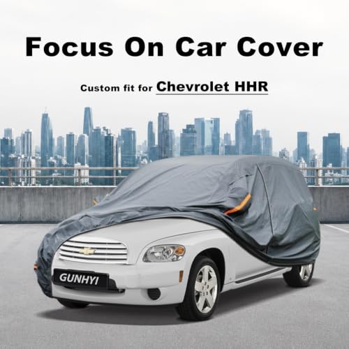 Image of GUNHYI Premium Car Cover Custom Fit Chevrolet HHR, 16 Layers Heavy Duty Car Cover Waterproof All Weather with Zipper Door for Sun Rain Snow Dust Uv Protection