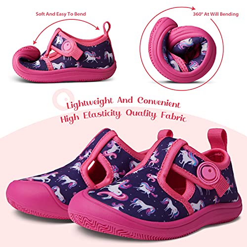 SEEKWAY Kids Toddler Water Shoes Boys Girls Quick Dry Non Slip Barefoot Aqua Socks Beach Pool Swim Sports Sandals SP0024