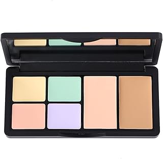 Shefave Colour Corrector Palette Concealer Palettes - 6 Shades Creamy Blendable Texture Full Coverage Concealer for Dark Circles - Contours Waterproof Long Lasting Concealer Matte Foundation Palette