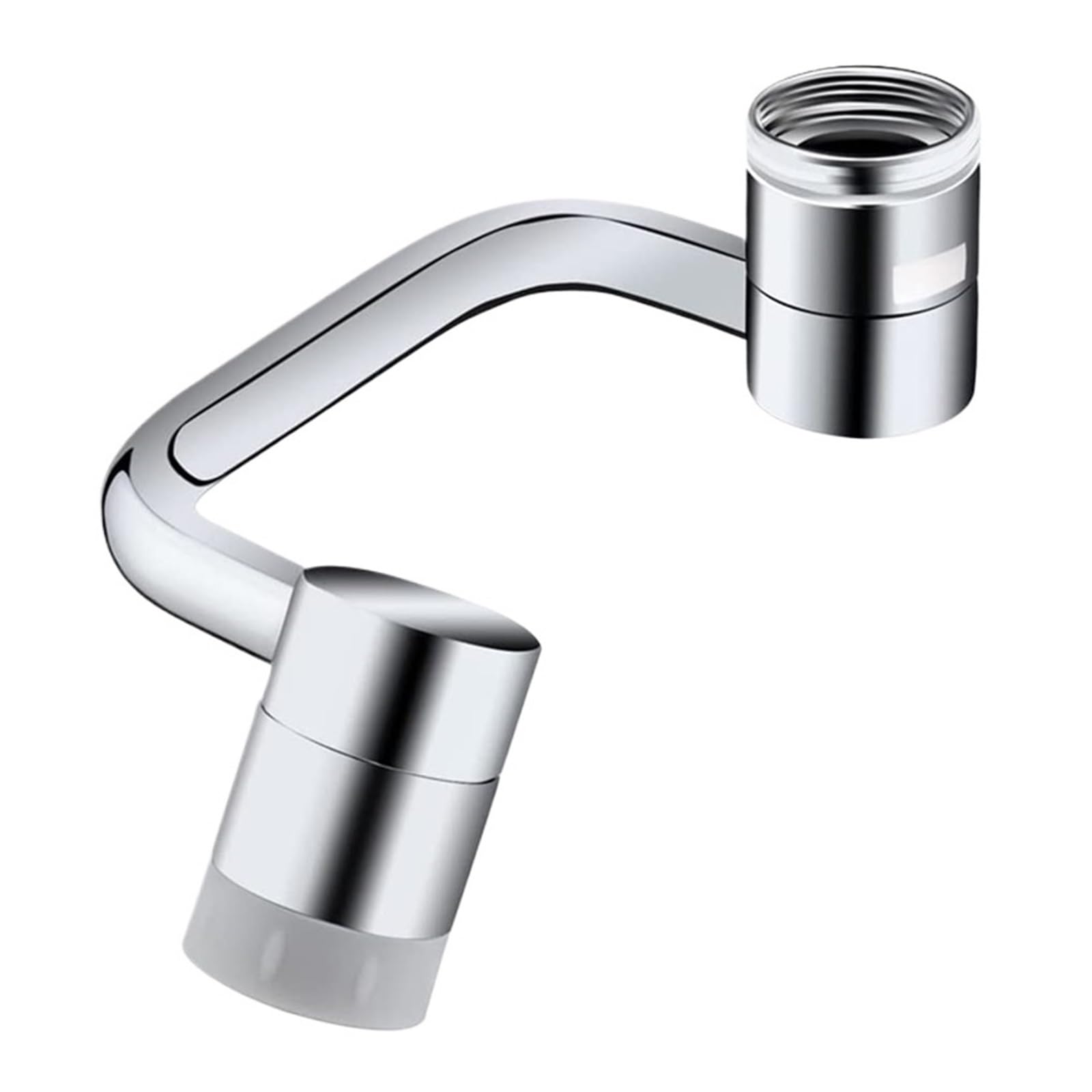 Grifo Giratorio Universal De Acero Inoxidable 1080 °, Brazo Robótico, Extensión Giratoria, Aireador, Extensor Cocina Bien Hecho(Single mode)