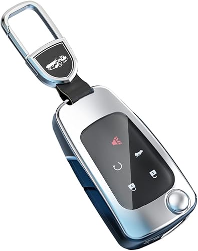 ontto Carcasa abatible para llavero Buick Encore Allure Regal con patrón de carbono para Chevy Equinox Camaro Cruze Malibu Sonic Volt Park Impala,