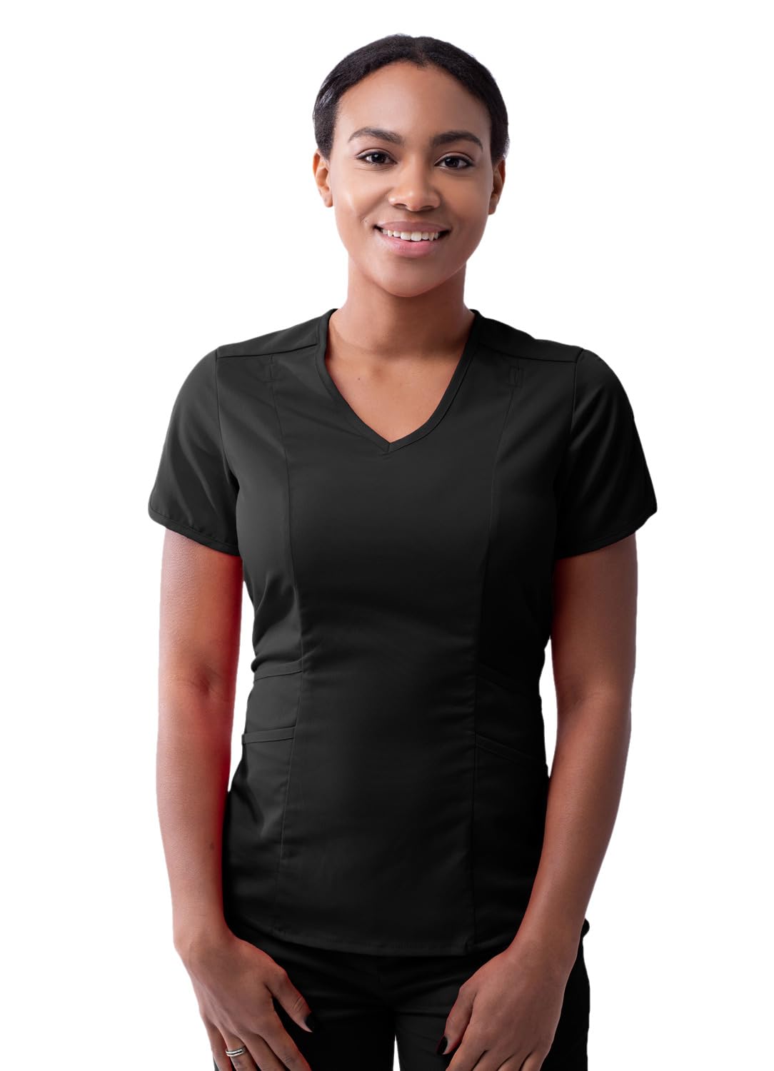 Adar Pro Scrubs for Women - Modern V-Neck Scrub Top