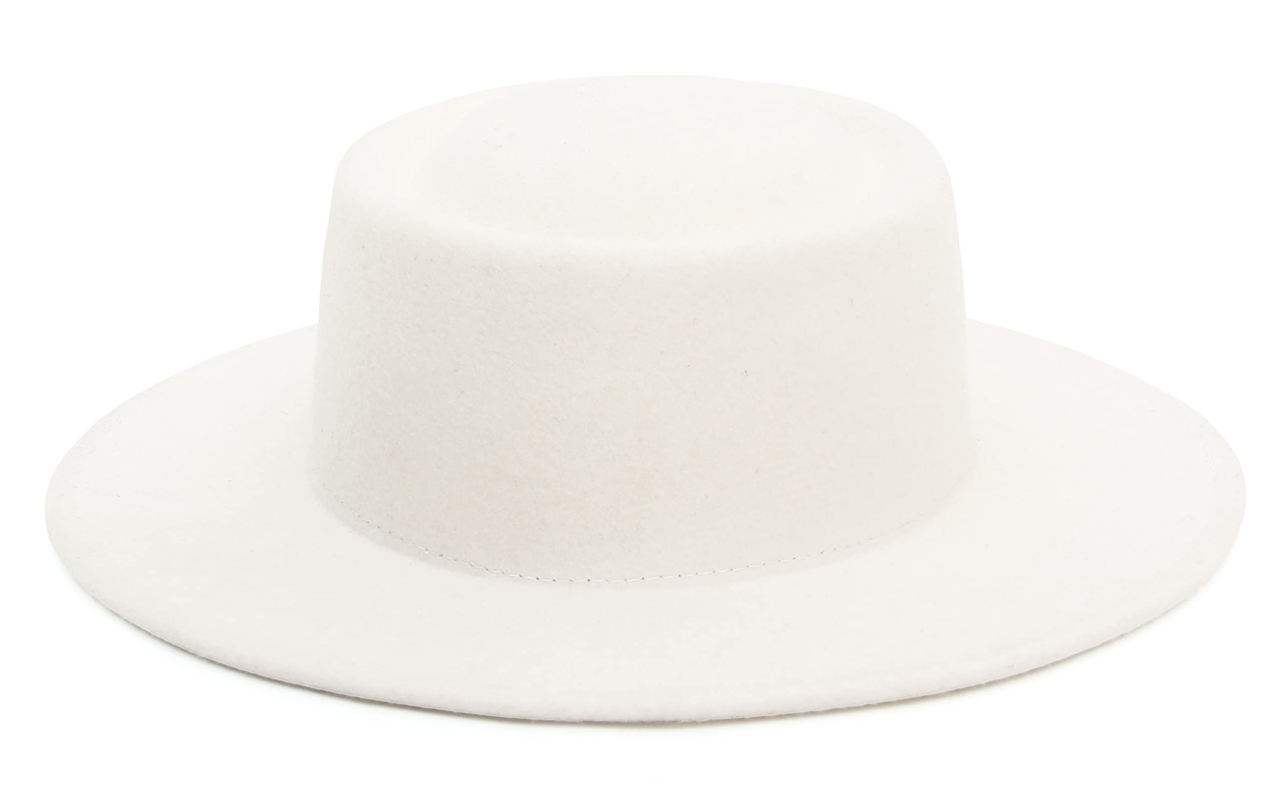 Wool Fedora Hats for Men,Women Wide Brim Felt Porkpie Hat Boater Derby Hat Party Derss Hat