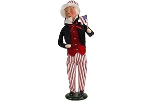 Uncle Sam Caroler Figurine #ZSS09 by Byers' Carolers