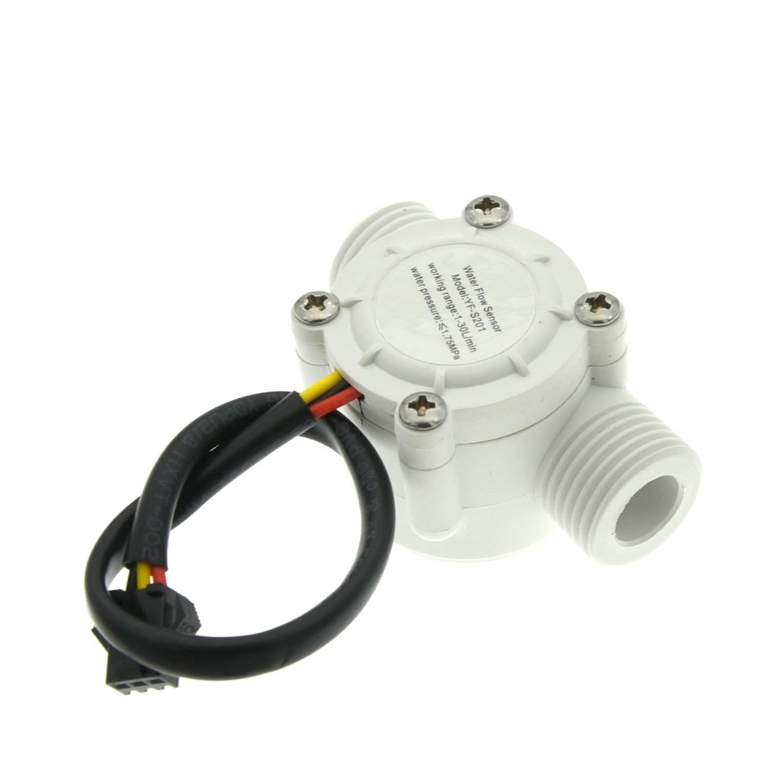 Sensor de flujo agua 1-30L/min Control medidor líquido instrumento medida 2.0MPa YF-S201 for Arduino