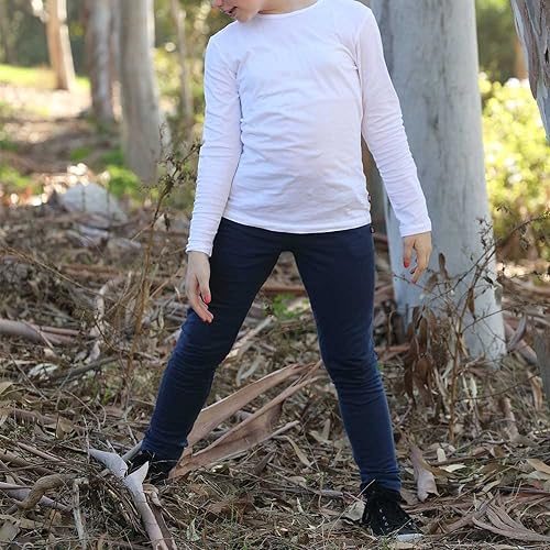 City Threads Girls' Fleece Lined Thermal Leggings Pants Thick Warm Cotton for Uniform for Sensitive Skin SPD Sensory Friendly3