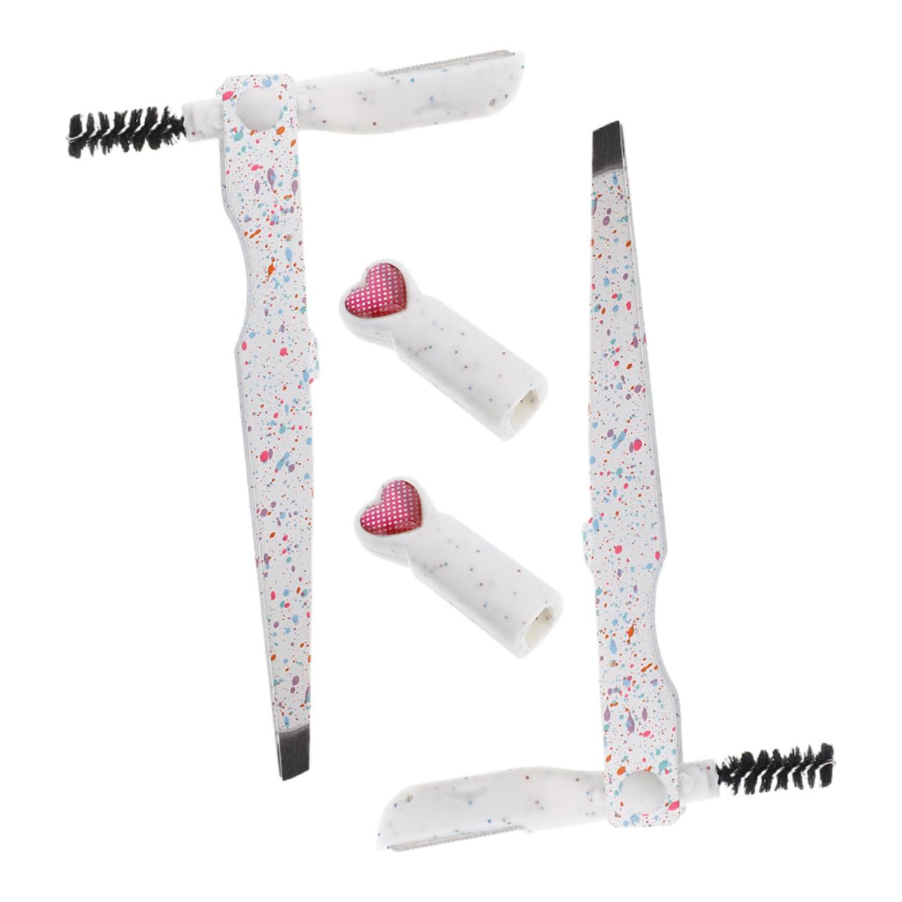 Healeved -in Essential: Eyebrow Shaver Clip and Brush Tool Set Stainless Steel for Longevity