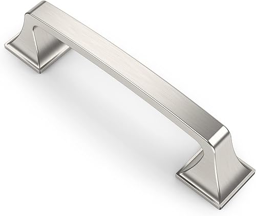 Asidrama Paquete de 20 manijas de gabinete de cocina de níquel satinado cepillado de 3.75 pulgadas (3.780 in), tiradores de gabinete, accesorios de disponible en Yaxa Colombia