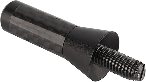 Miniatura 7 de Antena corta para automóvil, 1.4 in/1.38 pulgadas, antena de radio de tornillo de fibra de carbono, antena de decoración corta de aluminio, repuesto