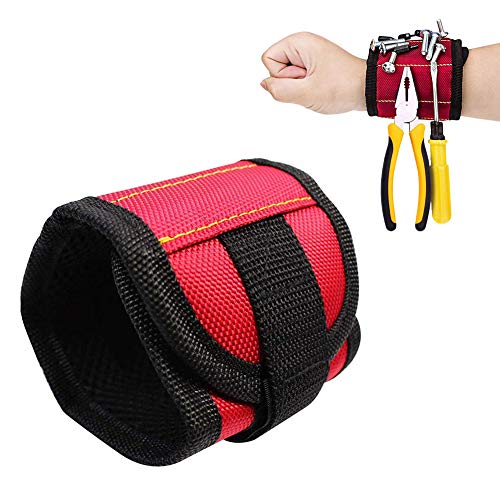 Bracelet Magnétique AKT Porte-Outils 15 Aimants pour Vis et Clous