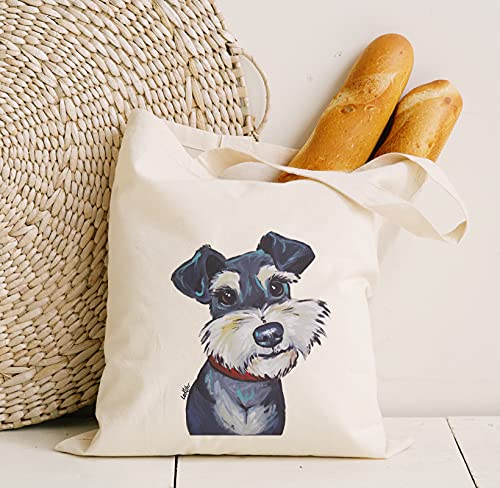 Schnauzer-Tote-Bag-Schnauzer-Lover-Gift-Gifts-for-Mom-Handmade-Totes-Schnauzer-Canvas-Totes-Cute-Schnauzer-Reusable-Shopping-Bag-Grocery-Bag-Handbag-Beach-Bag