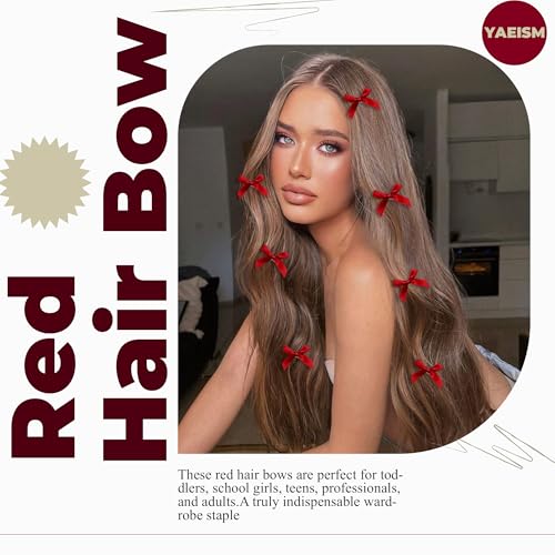 Set de 15 pinzas para cabello rojo y metalizadas miniatura 2