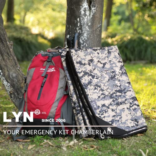 Image of LYN Heavy Duty Emergency Blanket Survival Gear Waterproof Insulated Blanket Emergency Tarp for Camping, Hiking, Bushcraft