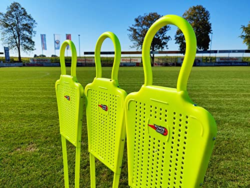 POWERSHOT 3er-Set Freistoßdummies - Junior Kleine Fußballdummies - Fußballfreistoßübungen