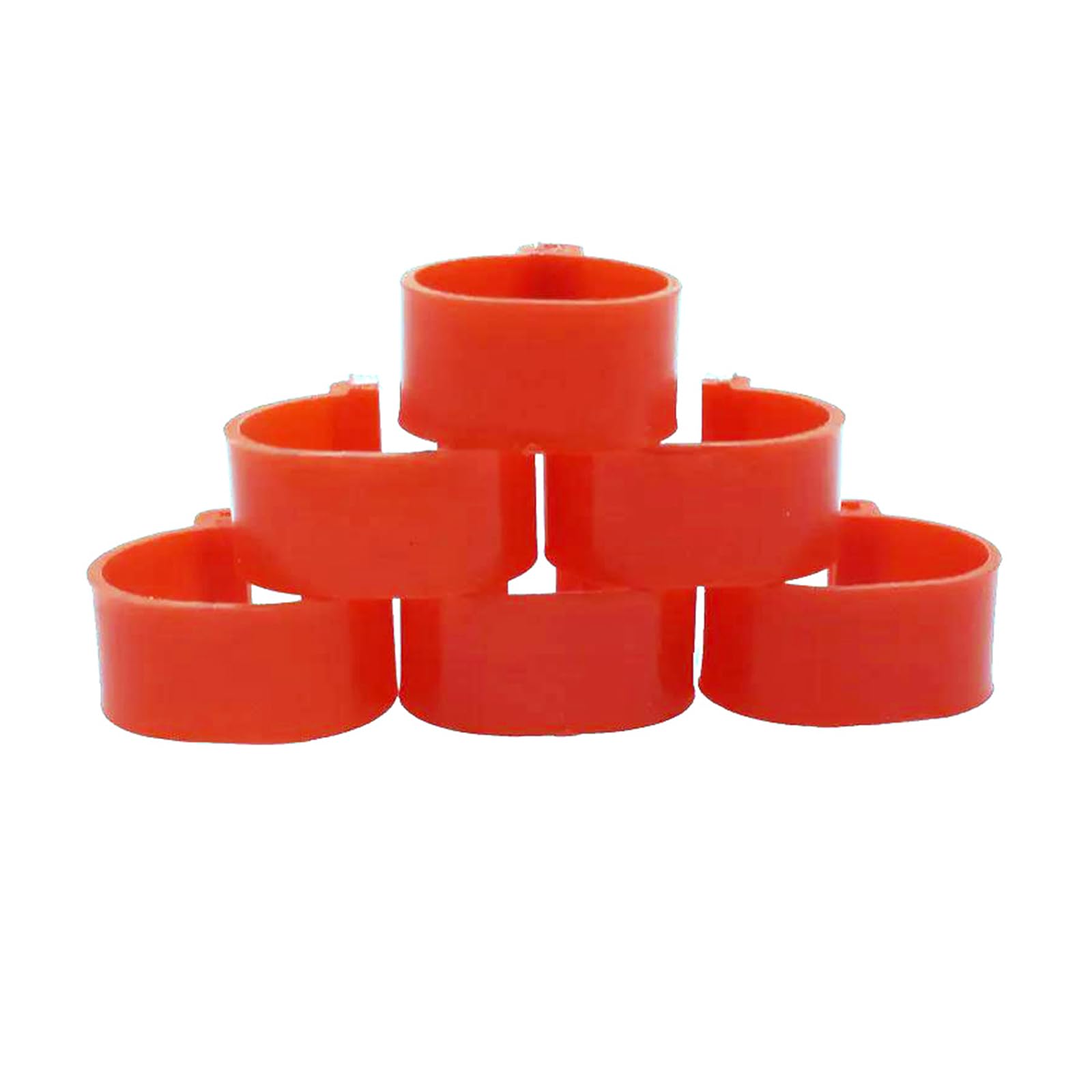 1000 pezzi di anelli semplici per zampe di pollame, diametro interno 16 mm, per l'identificazione di polli e piccioni,Bianco 1000 pezzi,Diametro interno 16 mm
