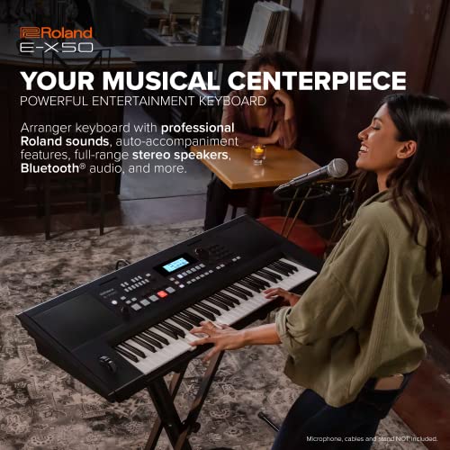 Clavier arrangeur électronique E-X50 Roland – Facile d’utilisation | Haut-parleurs stéréo | Bluetooth | Sons Roland… - Les Beatles, Paul McCartney, John Lennon, RIngo Starr, George Harrison Clavier arrangeur électronique E-X50 Roland - Facile d'utilisation | Haut-parleurs stéréo | Bluetooth | Sons Roland… – Image 3