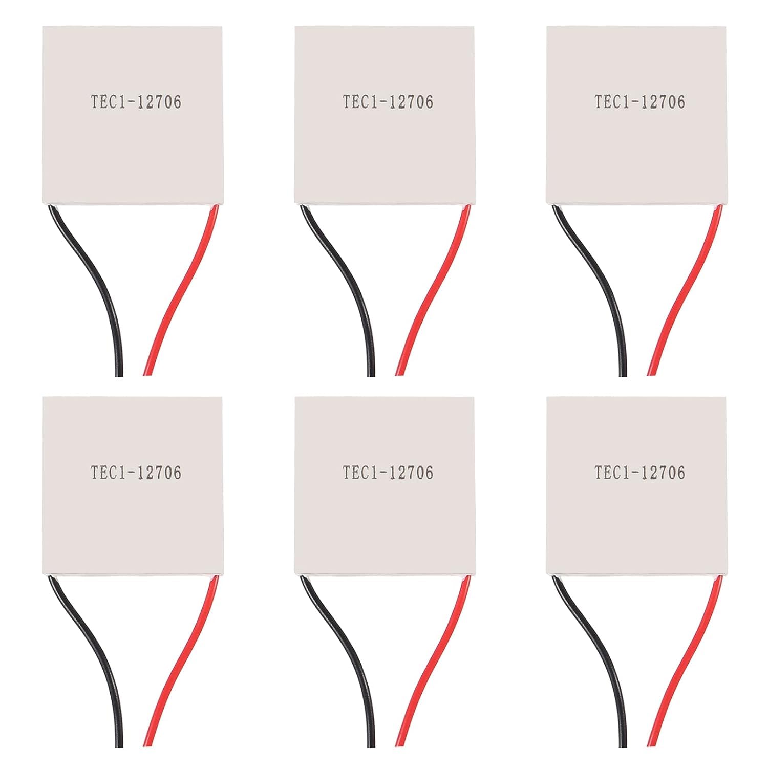 TEC-12706 Thermoelectric Cooler Peltier Modules Pack of 6 12V 92W TEC Plate for CPU Cooling Mini Fridge Thermal Generator DIY Electronics Semiconductor Thermal Cooling Modules-image-9