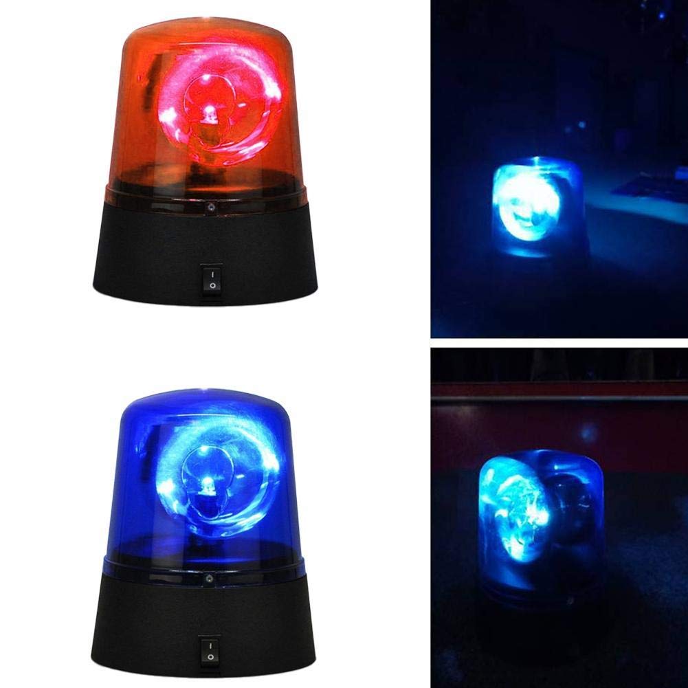 Luz de Emergencia giratoria para Fiesta de Disco, luz LED para Coche, luz de Discoteca, Fiesta, DJ, luz estroboscópica, Sirena para decoración/luz Circular para cumpleaños, Rojo