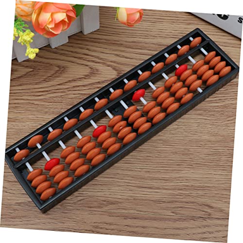 TOYANDONA 2 Pçs Ábaco Miçangas Marrons Brinquedos Infantis Mini Calculadora Matemática Brinquedo Edu