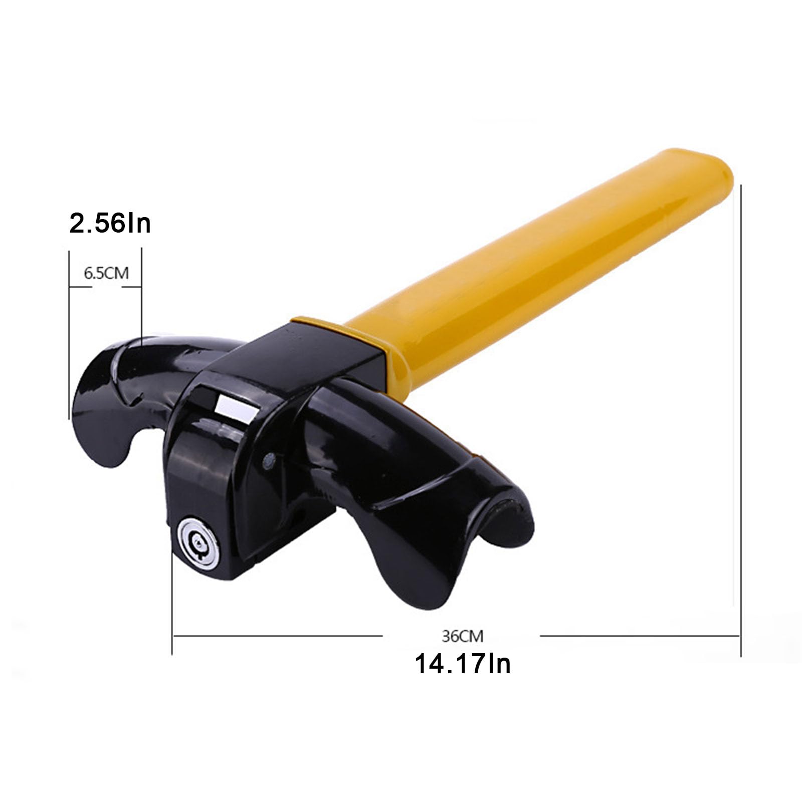 Barre Bloque Volant pour La Voiture avec 2 Clés, Compatible avec Chevrolet Equinox Plus, Canne Antivol Haute Visibilité Dispositifs de Verrouillage,Type A